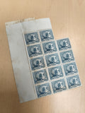 Bloc timbres Indochine 6c bleu POSTES Asie ancienne philatélie
