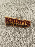 Pin's vintage Kalaris cuisinés logo publicitaire aspect doré ancien badge