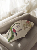 Carte éventail publicitaire parfum Sisley Eau Tropicale vintage rétro déco