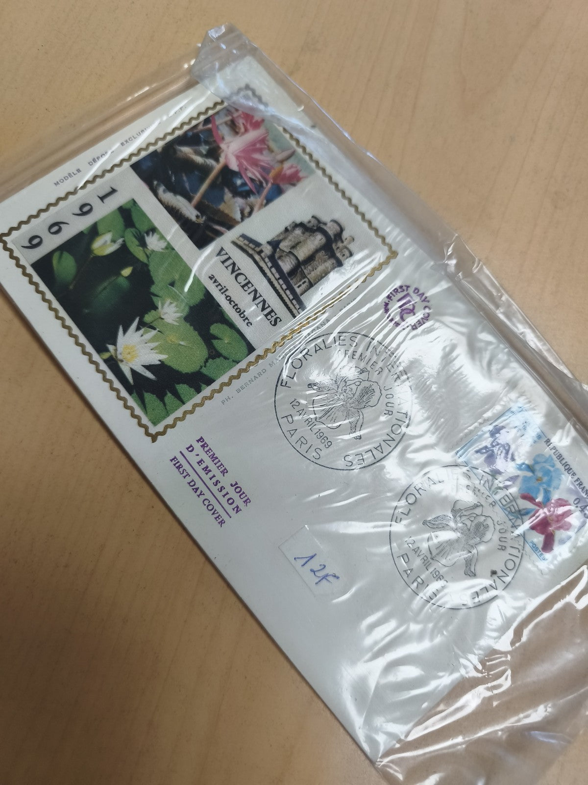 Enveloppe premier jour 1999 Vincennes florales, timbres fleurs, philatélie FDC