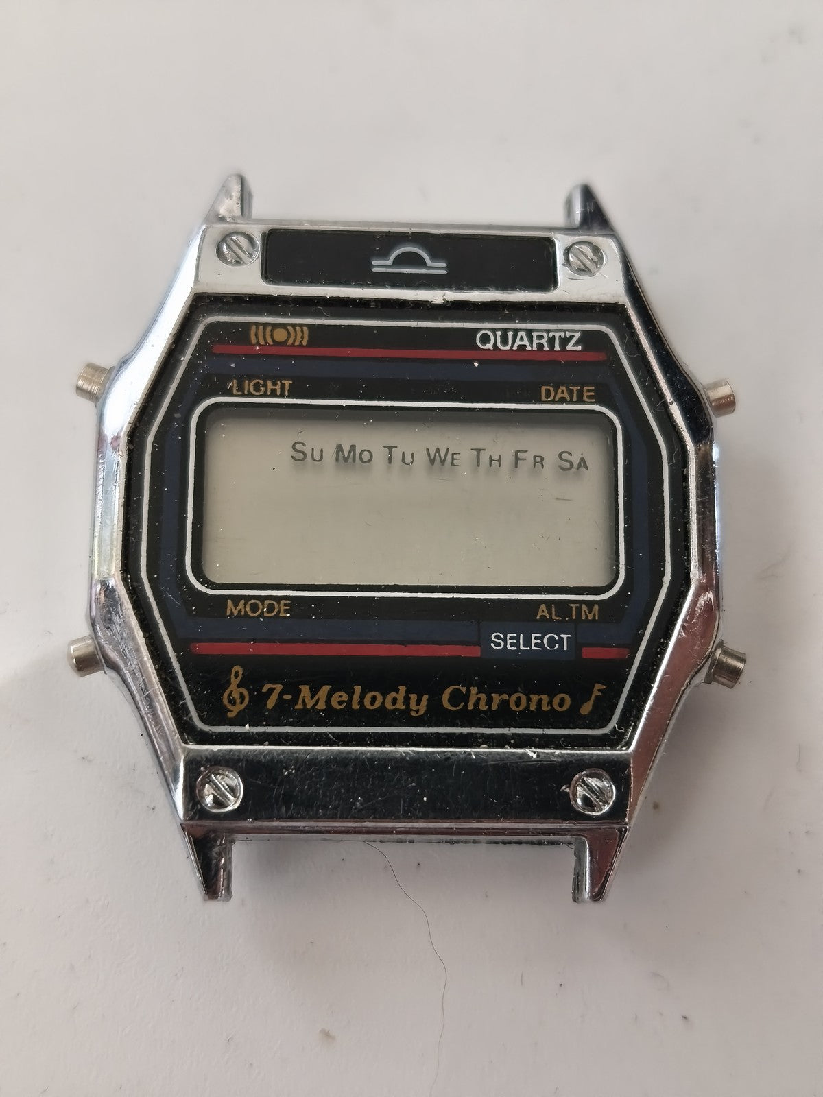 Montre rétro Melody LCD chrono ancien modèle digital à tester collection vintage
