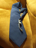 Cravate vintage Soie bleu uni, accessoire homme élégant rétro