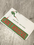 Plaque publicitaire ancienne CADET ROUSSEL fabrication Novo-Souple déco rétro