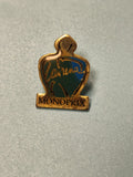 Vintage pin's Monoprix silhouette lauréna émaillé collection rare