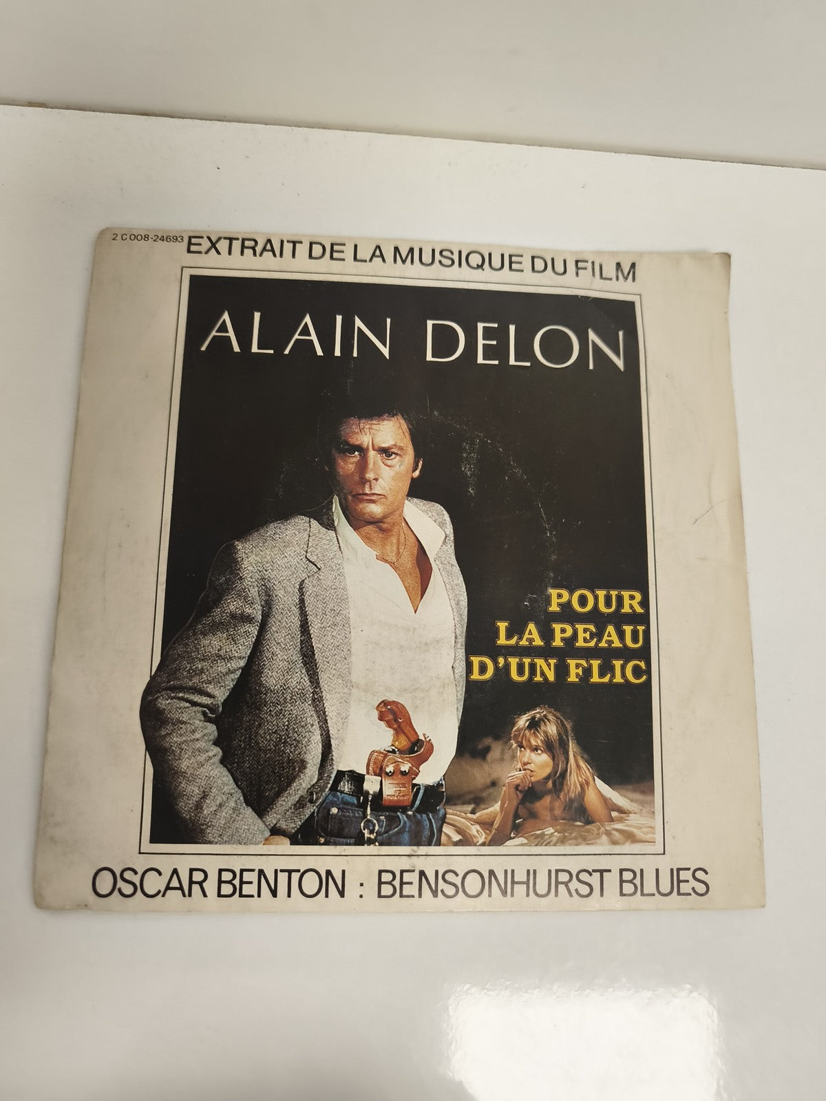 Vinyle 45 tours Alain Delon Pour la peau d’un flic Oscar Benton Bensonhurst Blue