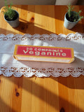 Boîte publicitaire Véganine vintage comprimés, déco pharmacie rétro, années 60