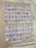 Gros lot anciens timbres Marianne 10c violet oblitérés pour étude philatélie