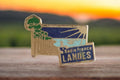 Pin's Radio France Landes vintage émaillé, badge ancien, rare années 80-90