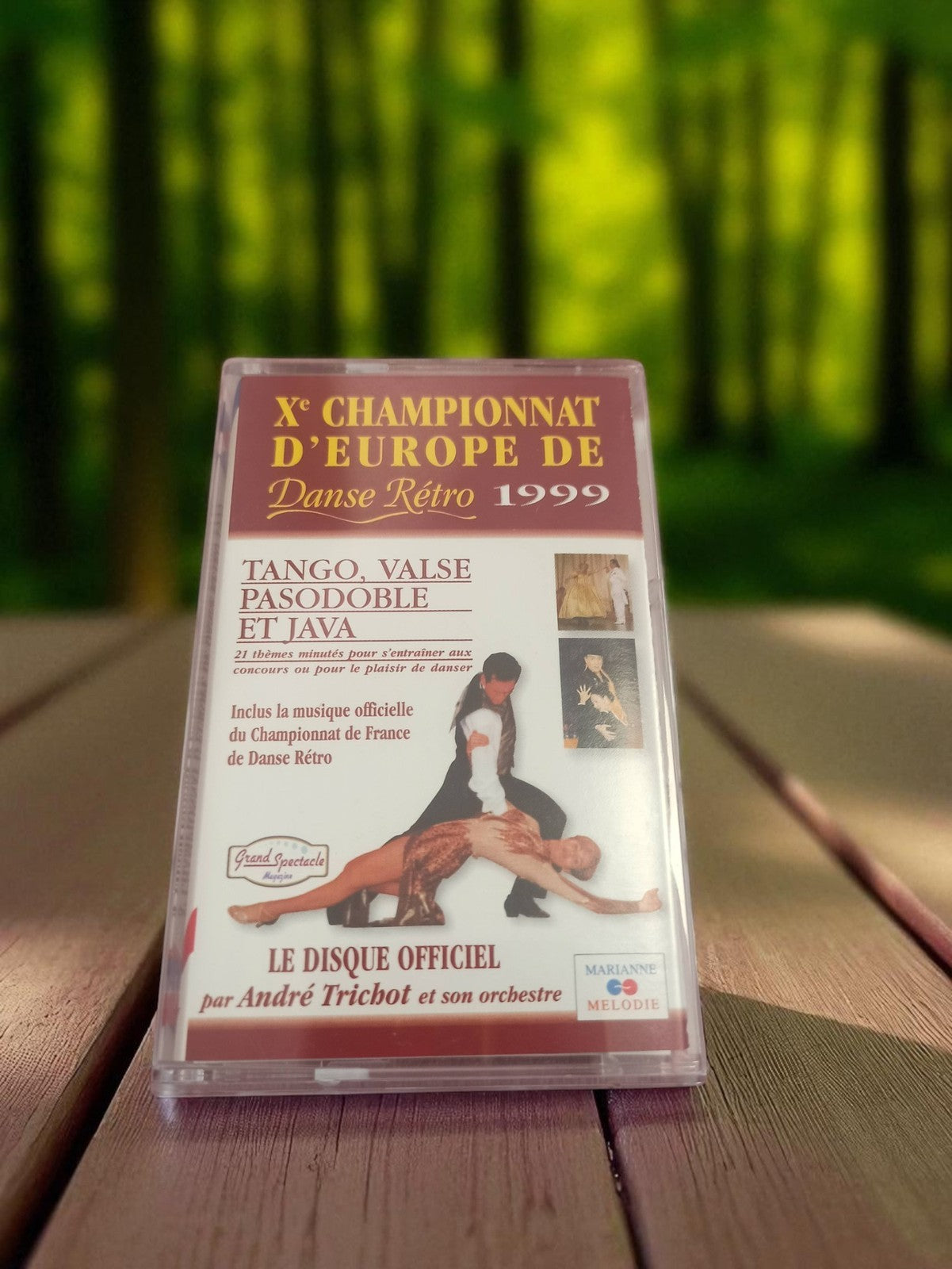Cassette audio vintage Danse Rétro 1999 Xème Championnat Europe K7 années 90