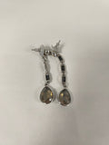 Boucles d?oreilles en argent véritable, élégantes, occasion, bijou femme, cadeau