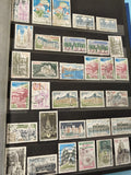 Lot anciens timbres oblitérés France monuments châteaux paysages vintage