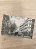 Carte postale ancienne Béziers Avenue du Fer-à-Cheval CPA écrite noir et blanc