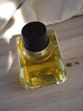 Miniature parfum vintage flacon ancien rétro carré bouchon noir collection