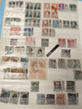 Lot anciens timbres oblitérés Brésil collection philatélie variés couleurs