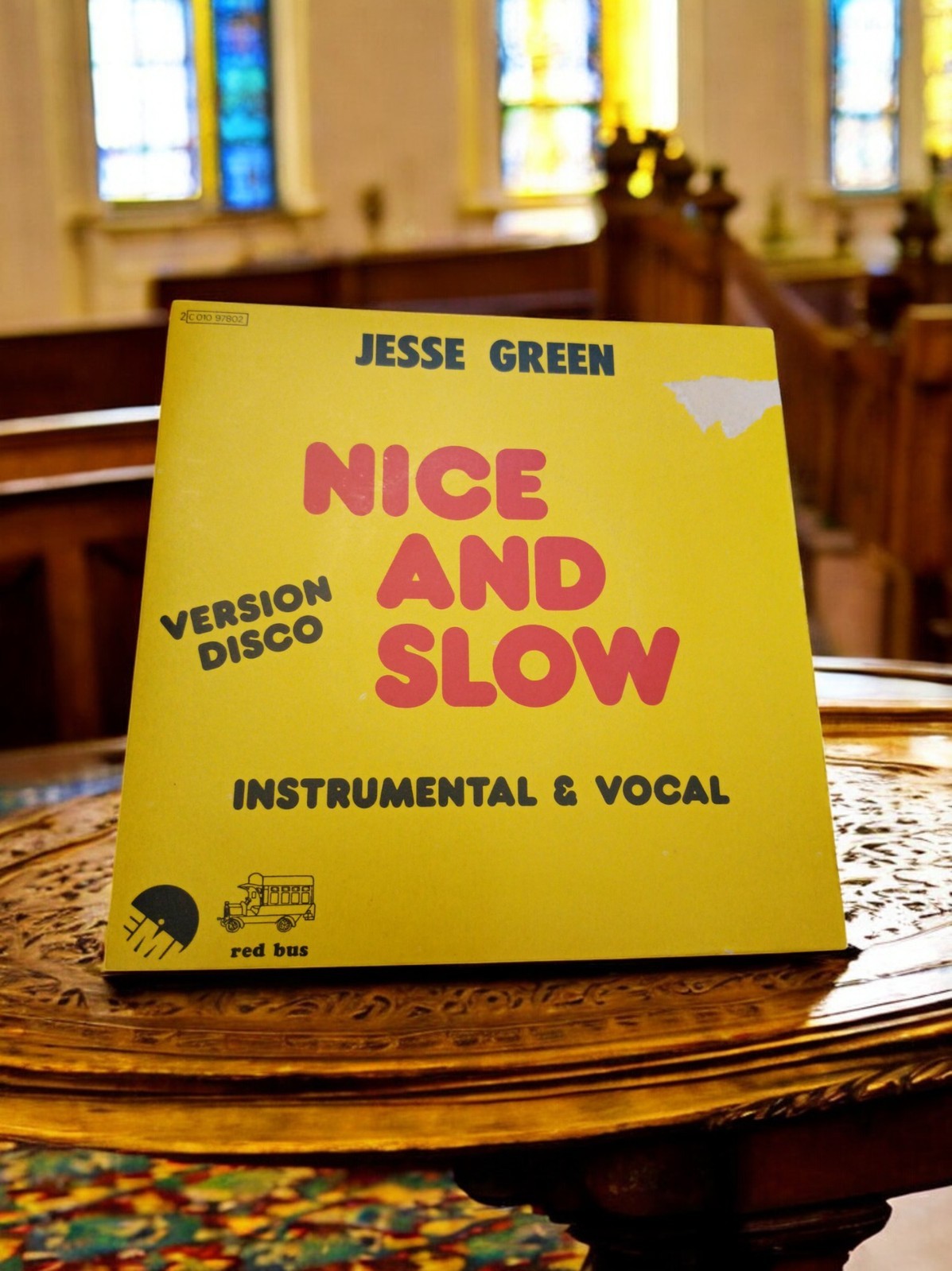 Vinyle 45 tours Jesse Green Nice and Slow version disco vintage Red Bus