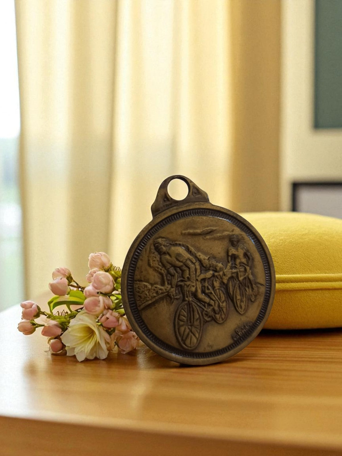 Médaille Cyclisme Vintage - Objet de Collection Ancien