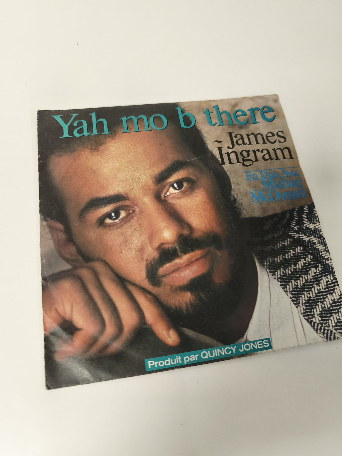 Vintage 45 tours ancien vinyle James Ingram disque rétro collection musique soul
