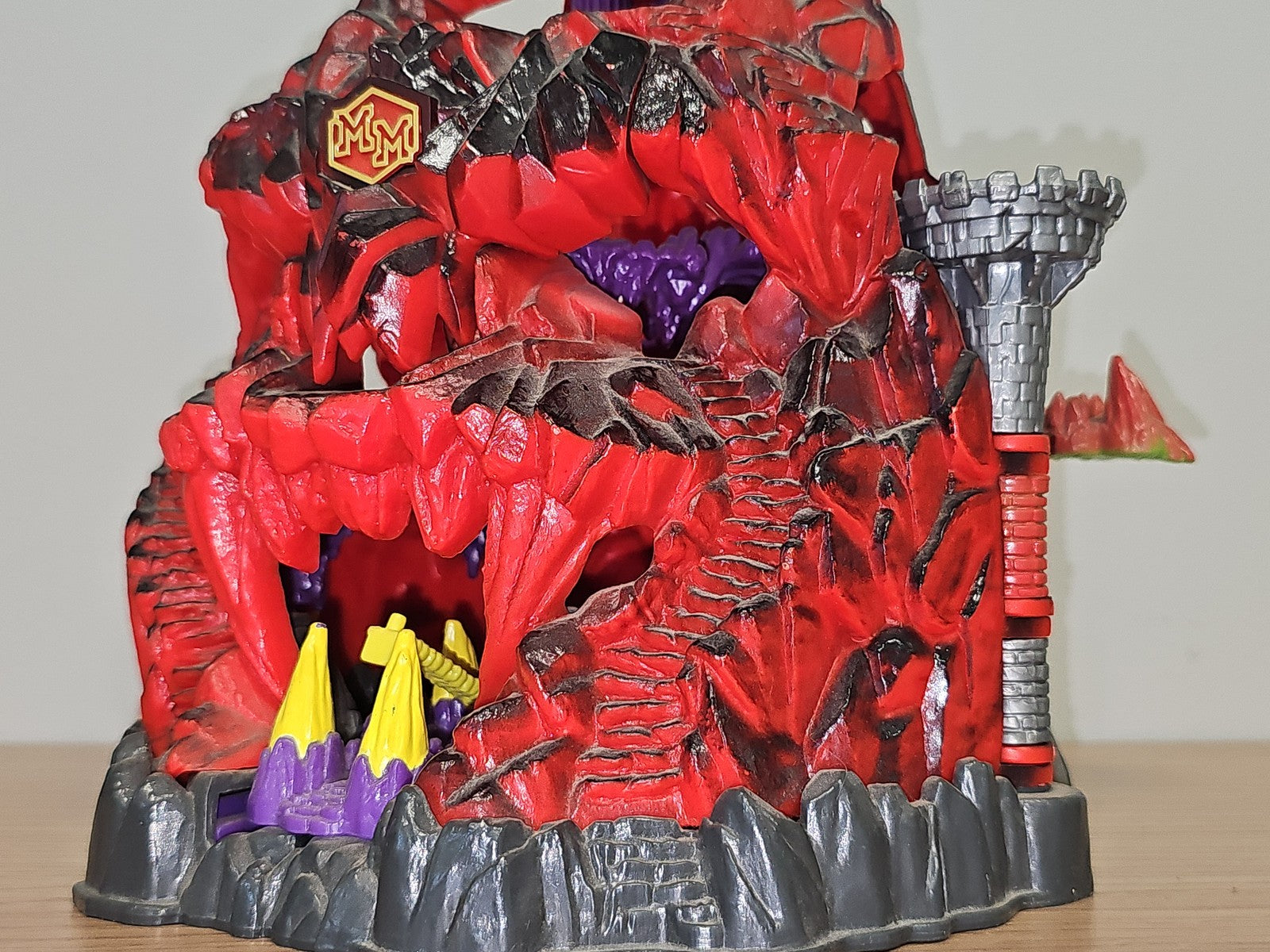 Vintage Mighty Max crâne montagne Bluebird 1992 ancien jouet rétro collection