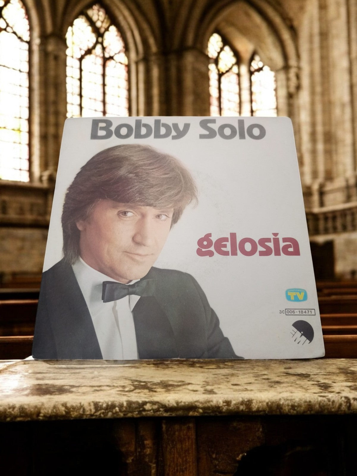 Vinyle 45 tours Bobby Solo gelosia vintage pochette photo années 80