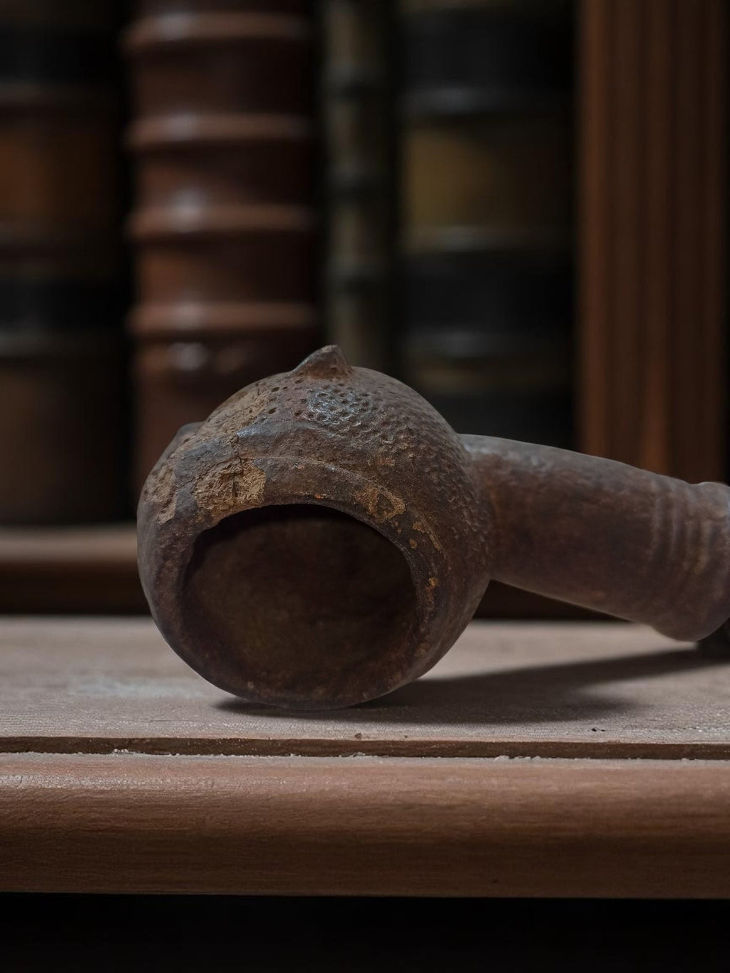 Pipe sculptée ancienne début XXe, tête d?homme, marque Ancienne, vintage
