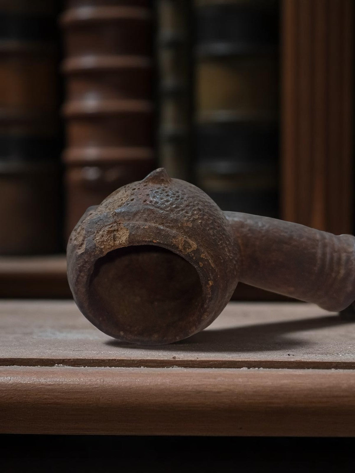 Pipe sculptée ancienne début XXe, tête d?homme, marque Ancienne, vintage