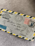 Lettre aérienne Brésil France affranchie, enveloppe Metalurgica Pinheiros, phila