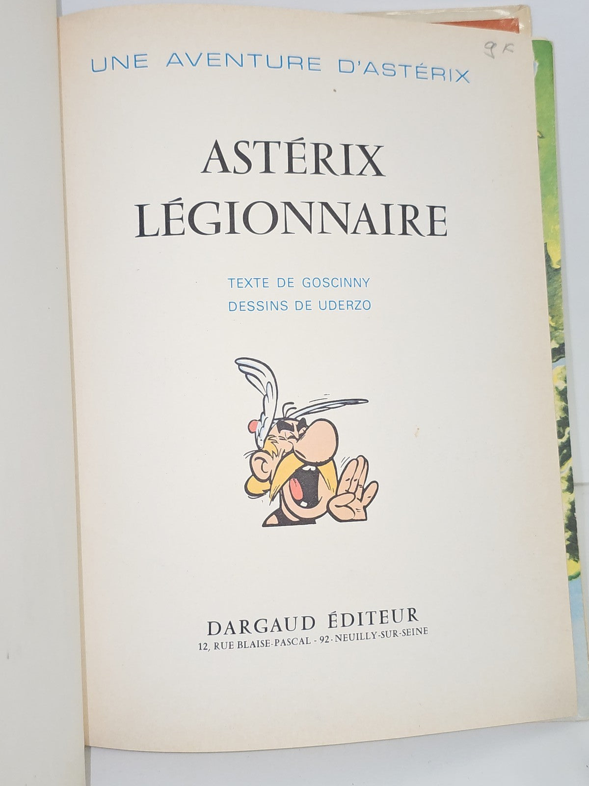 Astérix le Gaulois EO 1967 ? Bande dessinée Astérix Légionnaire édition original