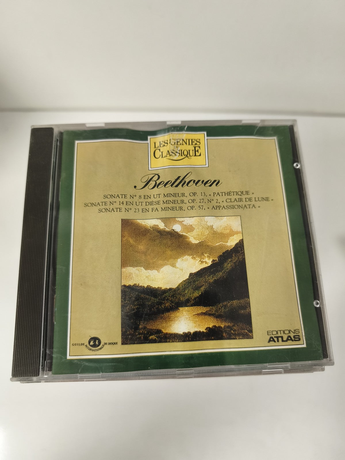 CD Les Génies du Classique Beethoven Sonates Pathétique Clair de Lune Atlas