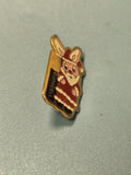 Pin's vintage Duracell lapin déguisé en Père Noël, collection publicitaire