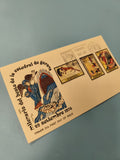 Enveloppe FDC Espagne 1975 timbres illustrés Gerone premier jour d?émission