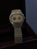 Montre femme Louis Valentin vintage, bracelet métal, quartz rétro
