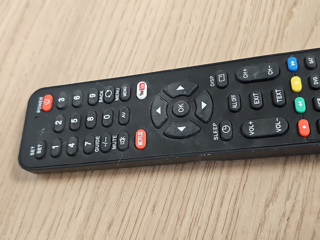 Télécommande Grundig universelle noire rétro, accessoire TV d'occasion