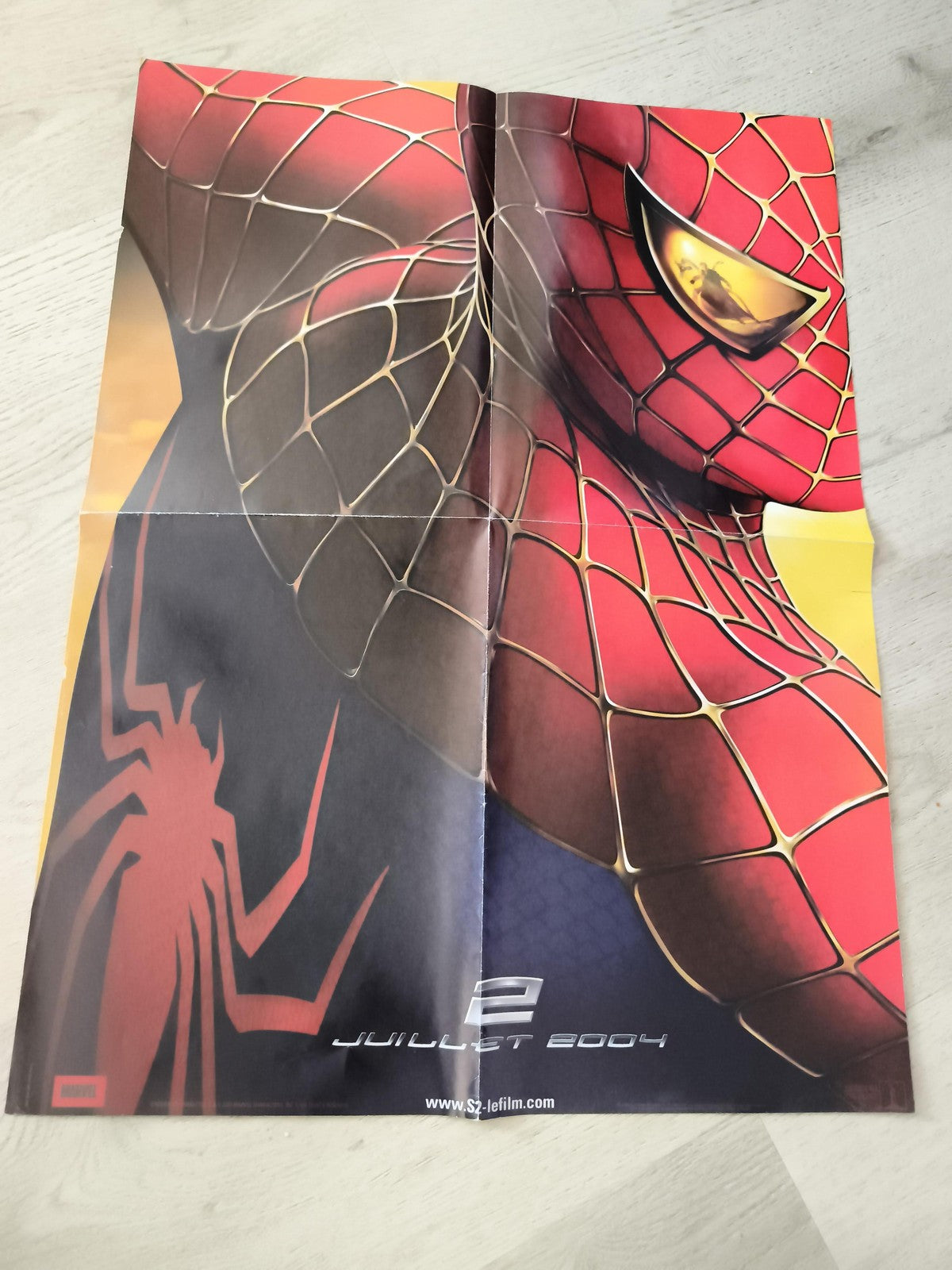 Poster Spider-Man 2 Marvel 2004 affiche cinéma promo super-héros film