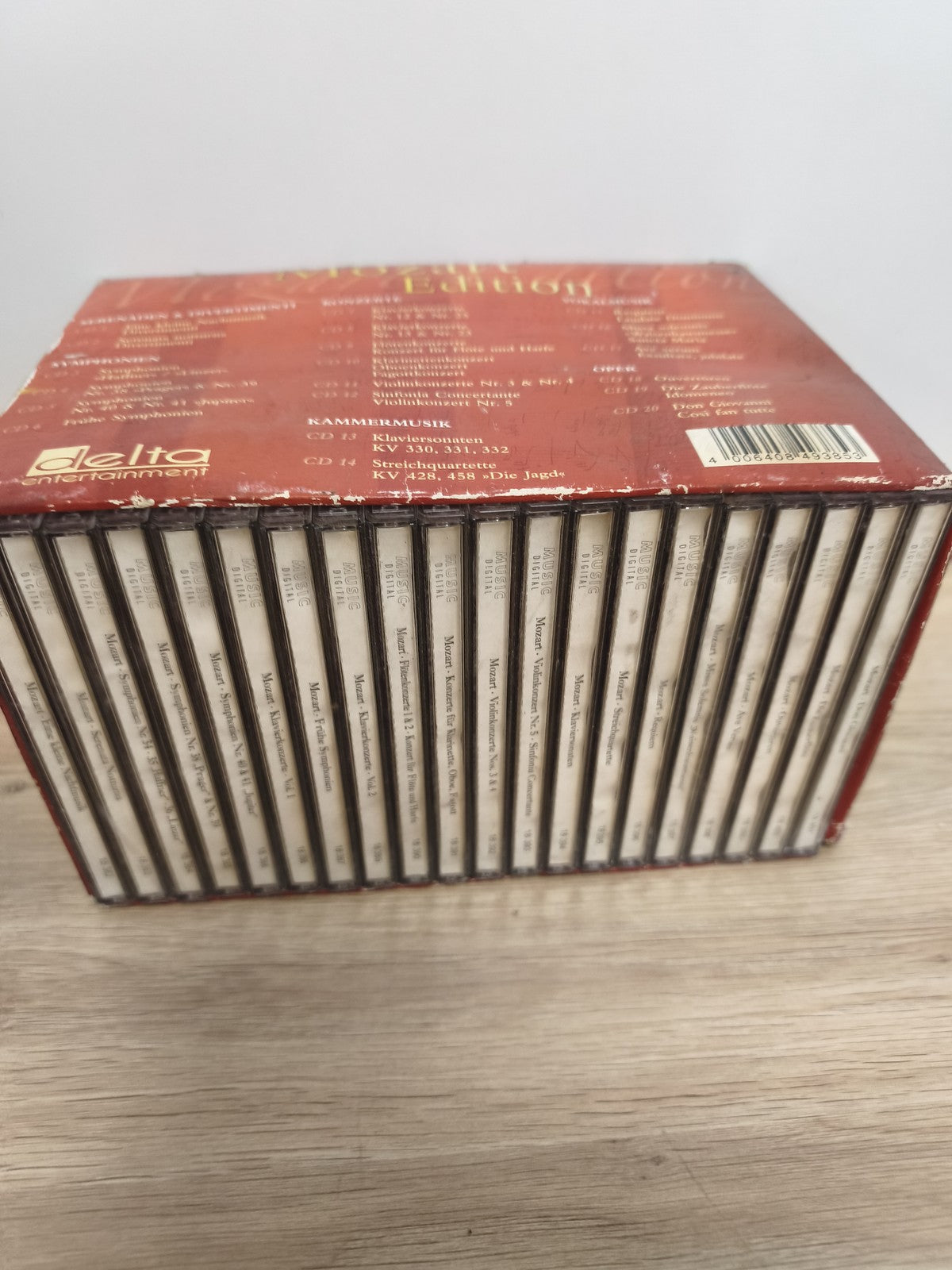 Coffret CD Mozart Edition 20 disques ? Musique classique ? Pochette rouge illust