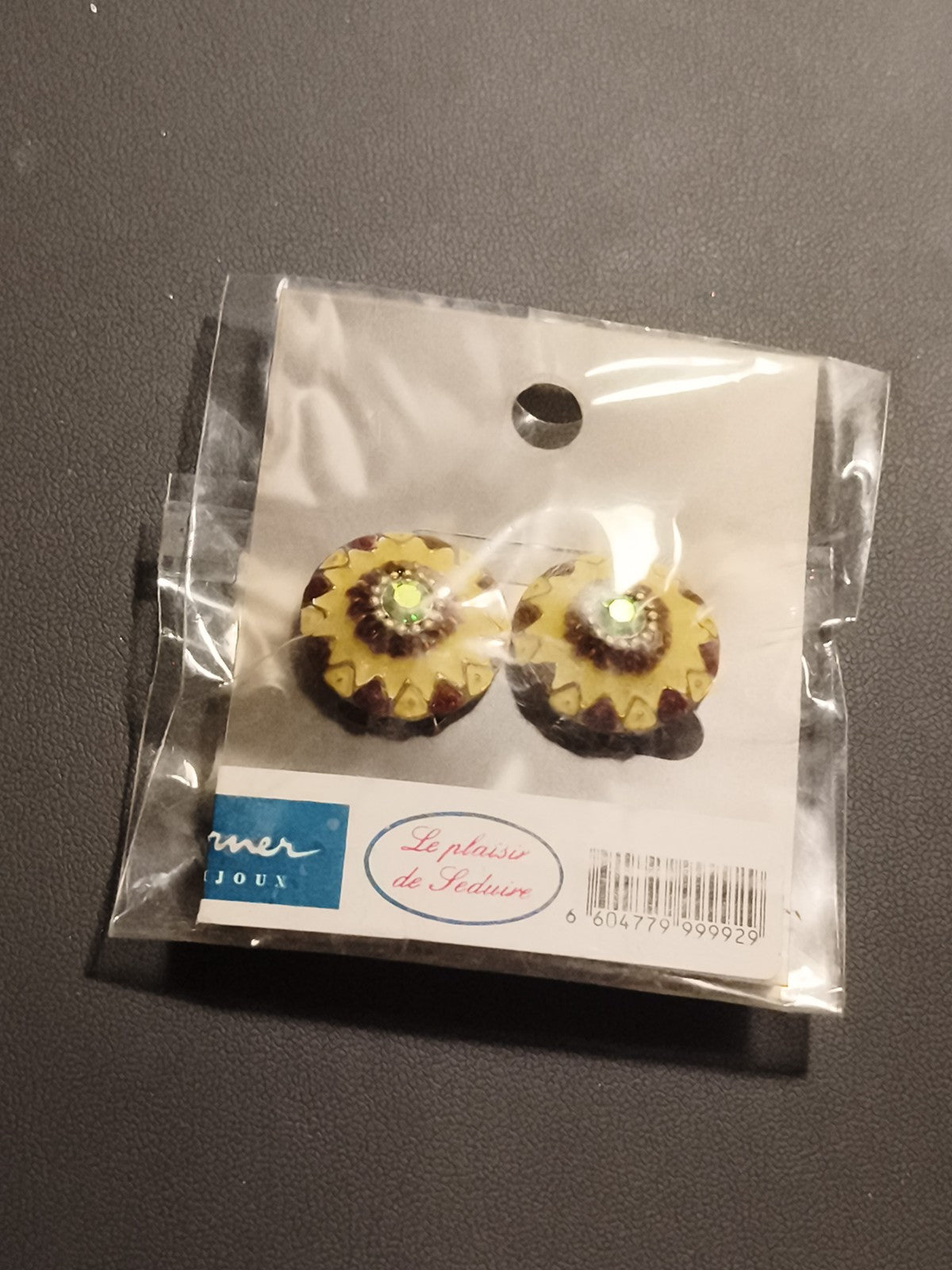 Boucles d’oreilles vintage fleur, neuf ancien stock, Le plaisir de séduire