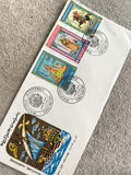 Lettre premier jour Algérie miniatures algériennes 1980, 3 timbres illustrés