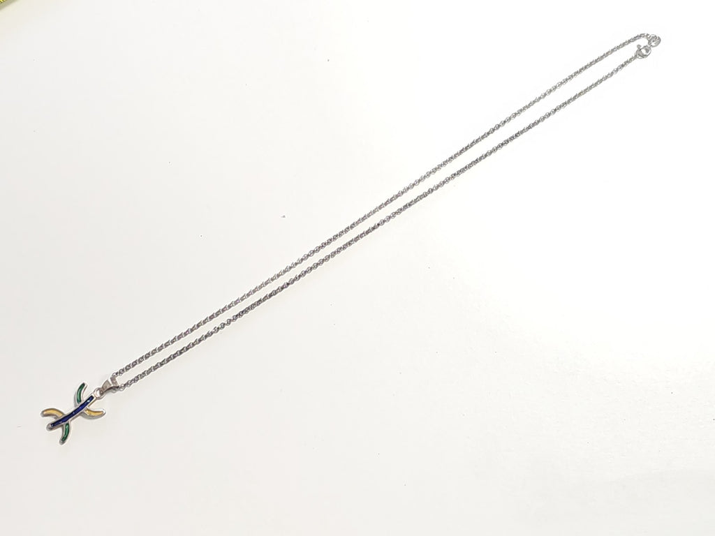Collier ancien en argent massif 5,7g vintage pour collection bijoux rétro