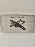 Hawk 1:48 Black Widow Vintage Kit avion balsa complet boîte illustrée