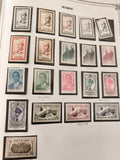 Timbres Maroc portrait roi Mohammed V, Moulay Hassan, 1950s, philatélie Maghreb