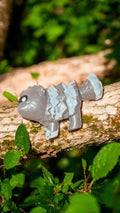 Figurine Pokémon Zigzaton PVC gris bleu 2005/2006 vintage rare jouet déco
