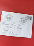 Enveloppe philatélie France 1980 cachet Laon timbre patrimoine Marianne