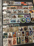 Lot de timbres d?Afrique du Sud multicolores, motifs variés, oblitérés et neufs