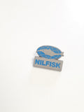 Pin's rétro ancien Nilfisk pour collectionneur, badge publicitaire vintage rare