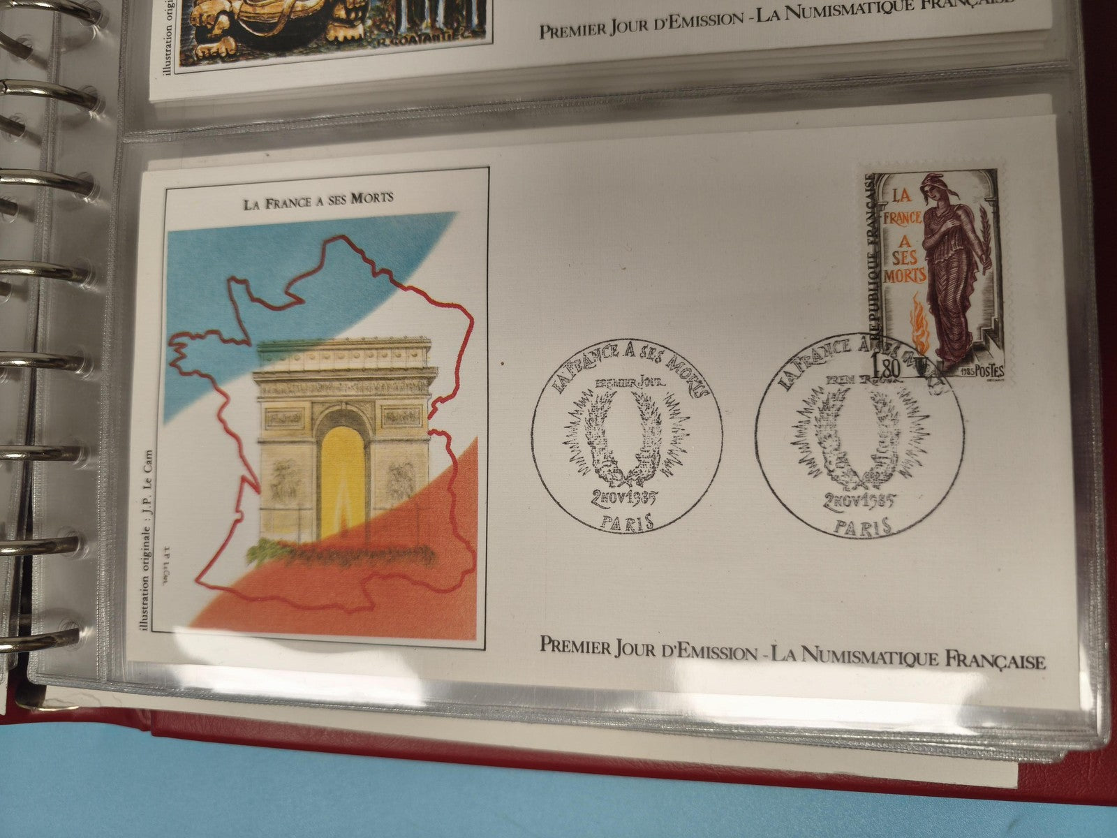 Enveloppe FDC Premier Jour d'Émission La France à ses Morts Arc de Triomphe