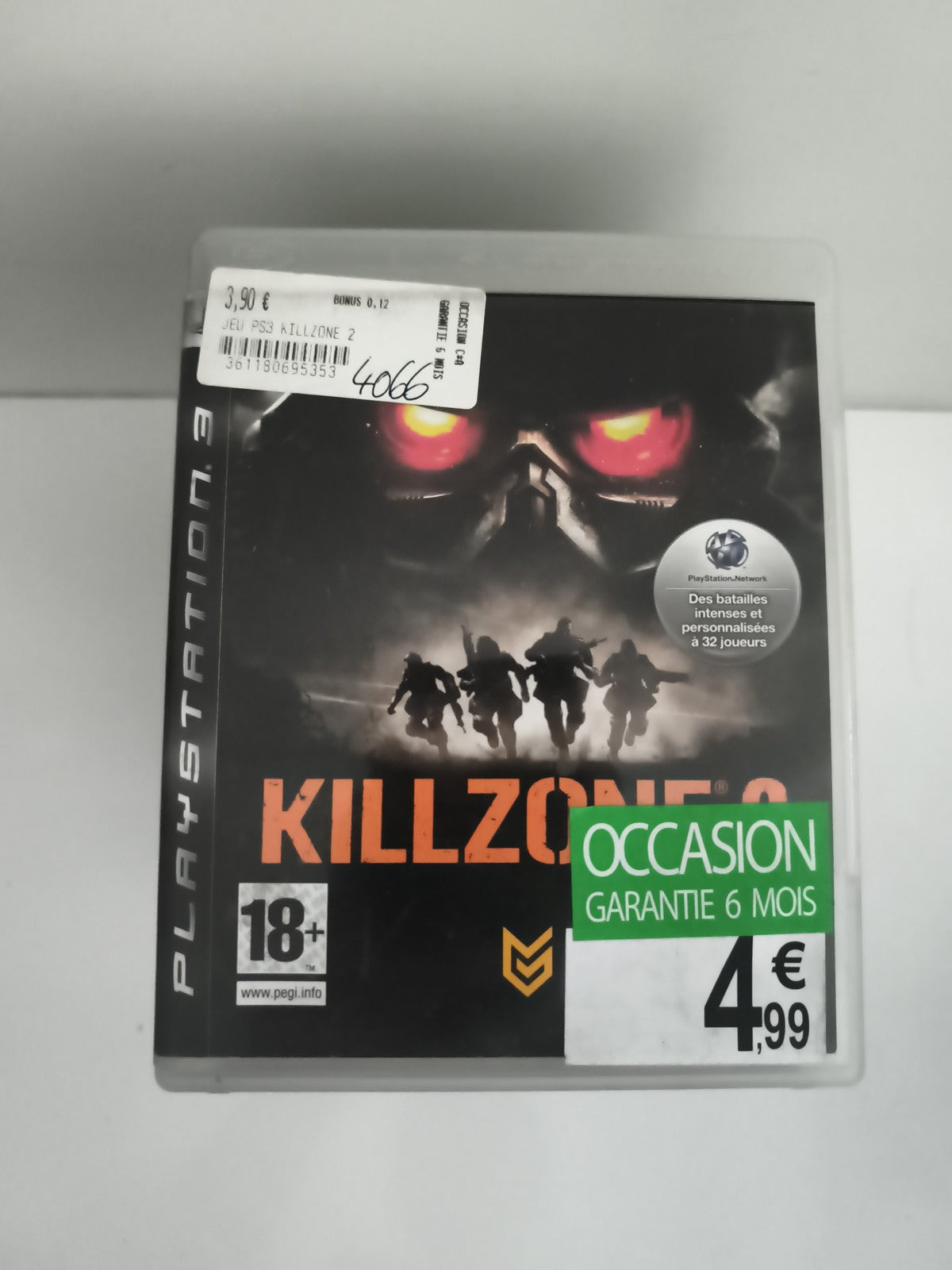 Jeu PS3 Killzone 2 PlayStation 3 original boîte, PEGI 18+, FPS occasion
