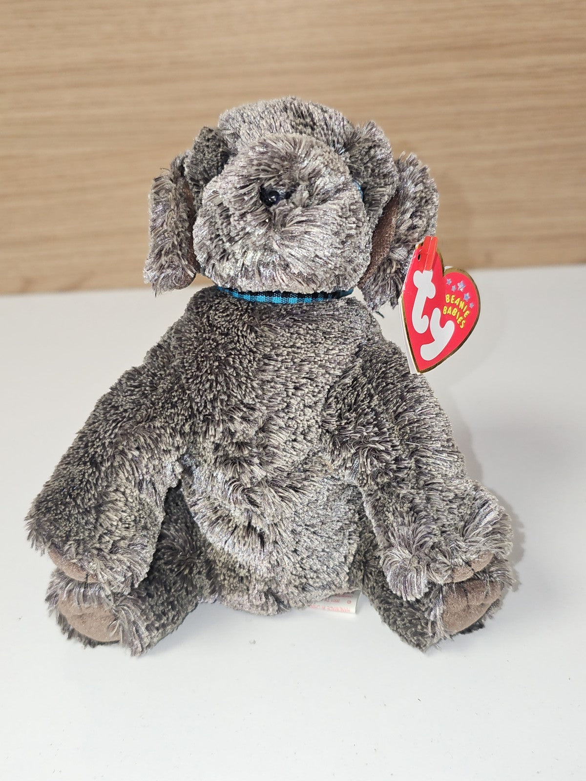 Peluche Ty Beanie Babies Frisbee Dog 2001 modèle 2 chien assis d'occasion