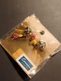 Boucles d’oreilles vintage Comex Bijoux fleurs émaillées deadstock clip