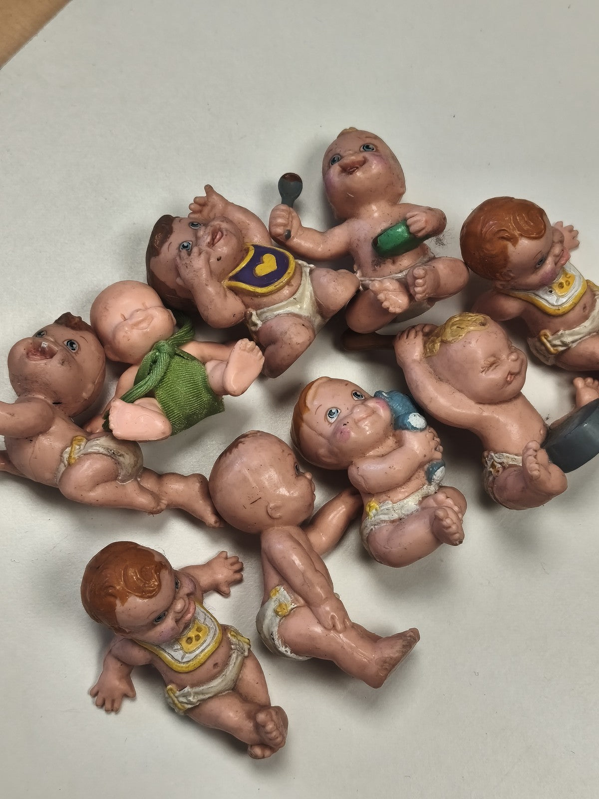 Lot figurines Magic Diaper Babies PVC Lewis Galoob Toys 1991 jouets rétro enfant