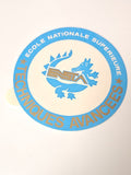 Vintage autocollant publicitaire ancien ENS école nationale supérieure collectio