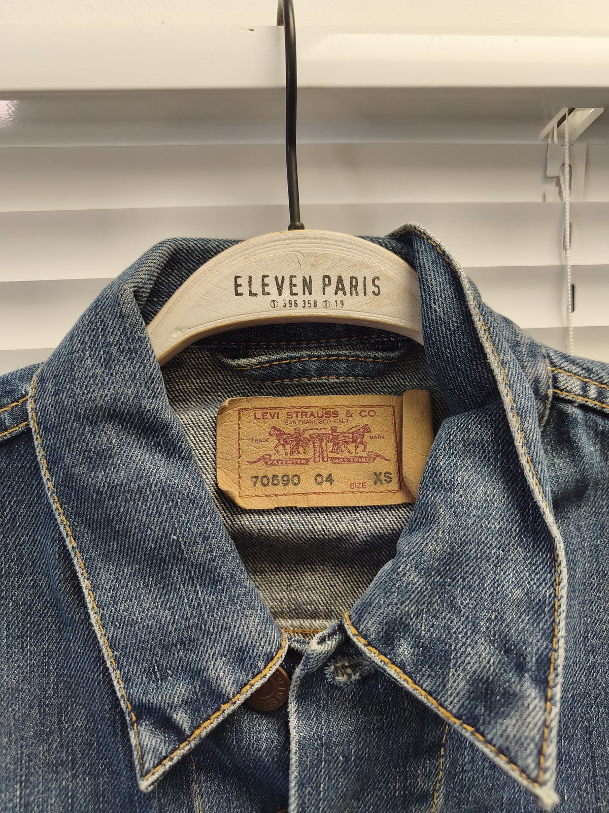Veste en jean Levi's homme XS vintage ancien blouson rétro collectionneur